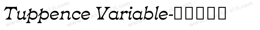 Tuppence Variable字体转换